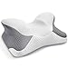 KUVOCA Almohada Cervical Viscoelastica Almohada Espuma de Memoria, Almohadas Ortopedica Diseño Ergonómico Reduce Dolores Cervicales para Aliviar de Dolor del Cuello y Hombro con Funda Lavable