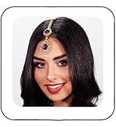 Brishow Gold Crystal Rhinestone Head Chain - Festival Headpiece Hair Accessory For Women