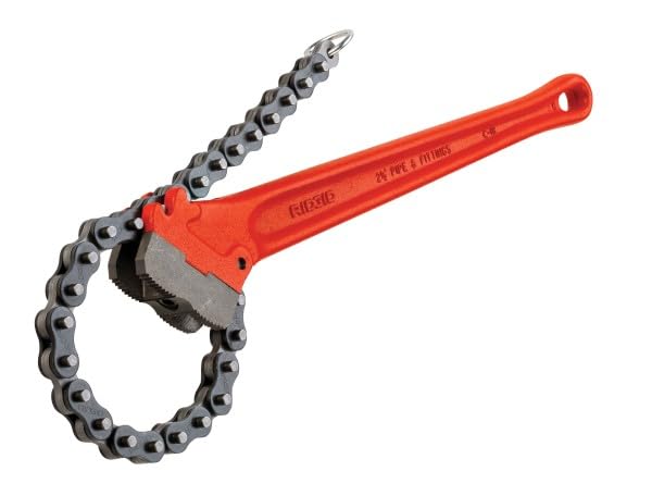 RIDGID - C-18 Chain Wrench, Heavy Duty, Firm Hold in Pipes, Plumbing, Tool Kit
