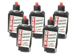 VT - Mixer Grinder over Load Protector Switch (Black, Pack Of 5)