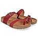 Produktbild HAFLINGER Bio Juno Leder Pantolette Sandale Korkfußbett Unisex Country Rot (1656), Gr 44
