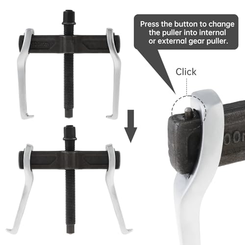 image for ChgImposs 4 Inch CR-V 2-Jaw Gear Puller, Adjustable Bearing Puller Gea