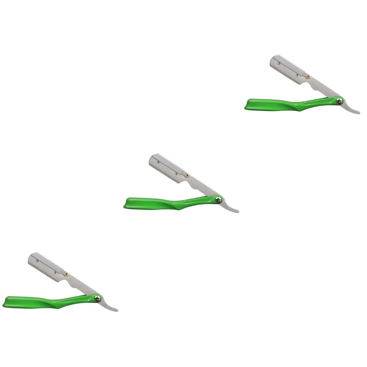 3piezas Soporte De Cuchillas De Inoxidable Para Afeitar Soporte Manual Plegable Para Maquinilla De Afeitar y Cuchillas De Accesorio De Portátil y Práctico Para Uso Casa y Viajes