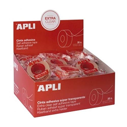 Lote 5 Cinta Adhesiva Extra Clear Apli. Embolsados Individualmente