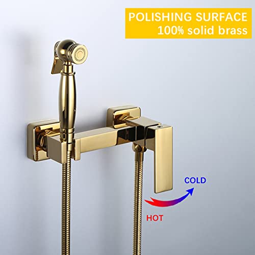 Grifo de bidé de pared con control térmico y chorro regulable para aseo personal diario 4
