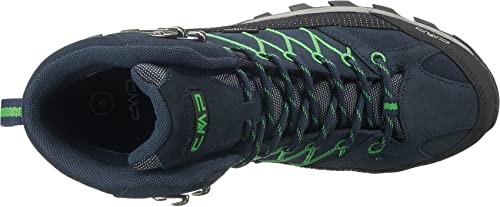CMP - Rigel Mid Trekking Shoes Wp, B.Blue-Gecko, 43