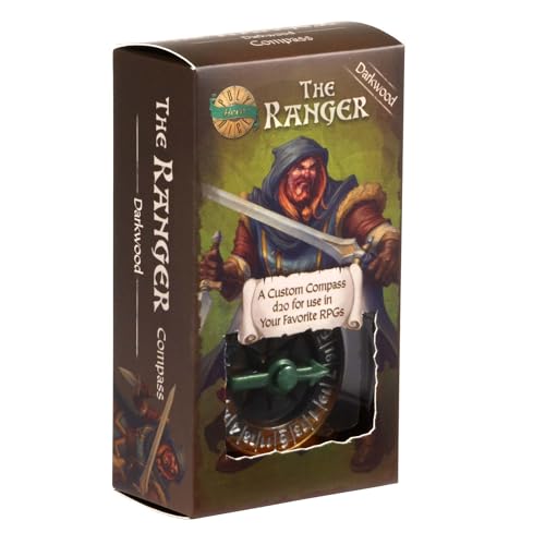 PolyHero Ranger D20 Brújula Spinner para RPG miniatura 1