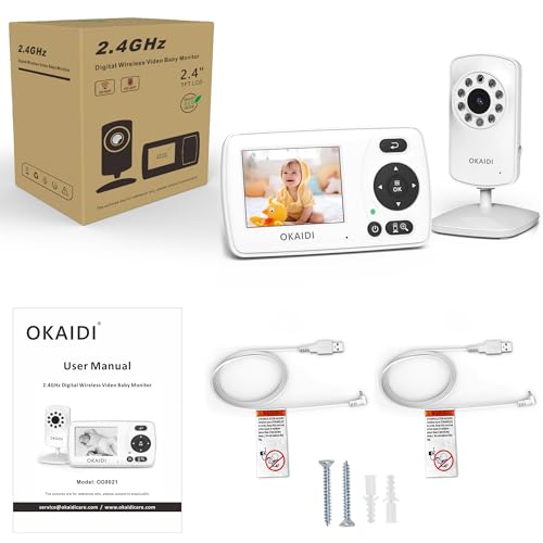 Okaidi Video Baby Monitor With Camera And Audio, 2.4'' Portable Travel Screen thumb #8