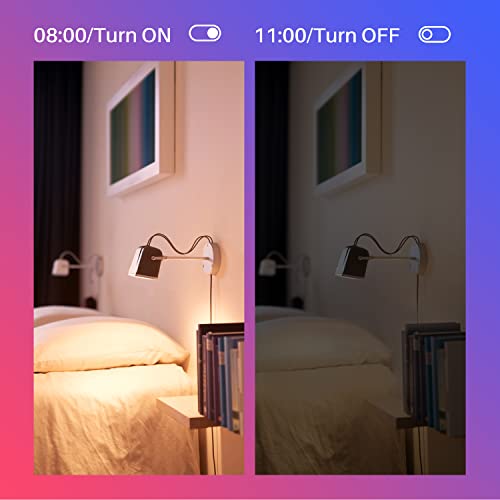 Konodar Smart Alexa Light Bulbs With Remote, Bluetooth & Wifi Dimmable Led Bulbs 9W Ultra-Bright Music Sync Color Changing Light Bulbs Compatible With Alexa Echo, Google Home, Siri, 2 Pack #TOP3