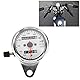 Motorrad Tachometer, 12V Universal Motorrad Kilometerzähler Tacho mit Kontrollleuchten Wasserdicht Tachometer für Boot, Auto, LKW, Marine, GPS, Kilometerzähler