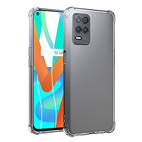 Image of Back Cover Bumper Exclusive Silicon Transparent Case Anti Dust Shockproof Slim Back Cover for Realme 8 4g (Transaprent)