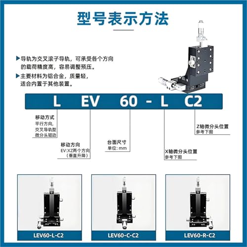 Plataforma elevadora vertical LEV40-C-R2 para talleres de precisión y bancos de prueba 5