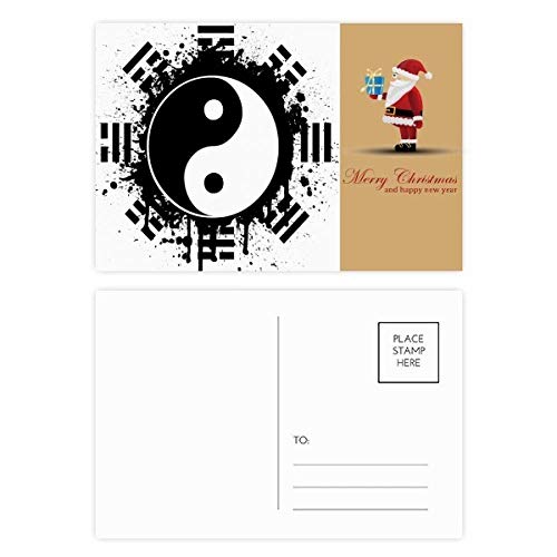 Cartes postales Taiji Yin-yang Père Noël chinois pour offrir un souvenir