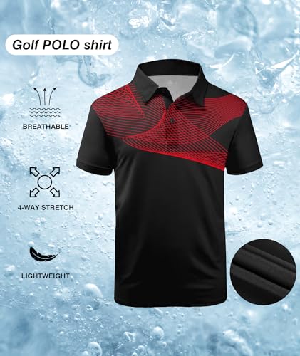 Image of ZITY Golf Polo Shirts for Men Short Sleeve UPF 50+ Athletic Tennis T-Shirt