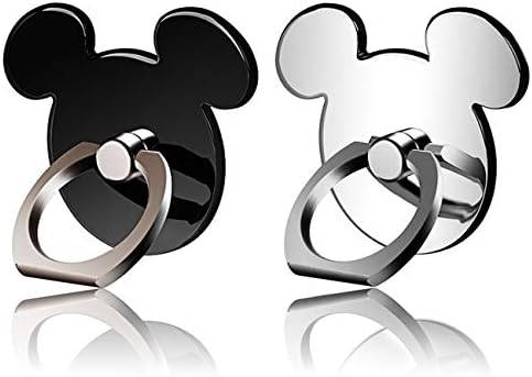 Universal Phone Ring Bracket Holder 2 Pieces, Metal Finger Grip Stand Holder Ring,car Mount for iPhone 6s Plus 7 Plus, Samsung Galaxy S7 Edge HTC Smartphones Tablet Phone Ring