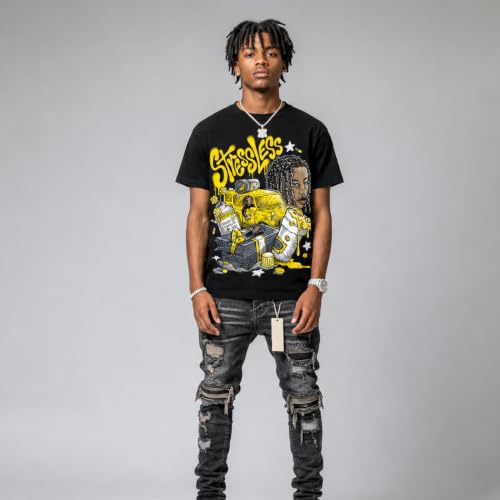 Image of DopeSkill Graphic Tee Streetwear Hip Hop Hypebeast Street Style Unisex T-Shirt Sneaker Colour Matching Shirts Cool Flexing
