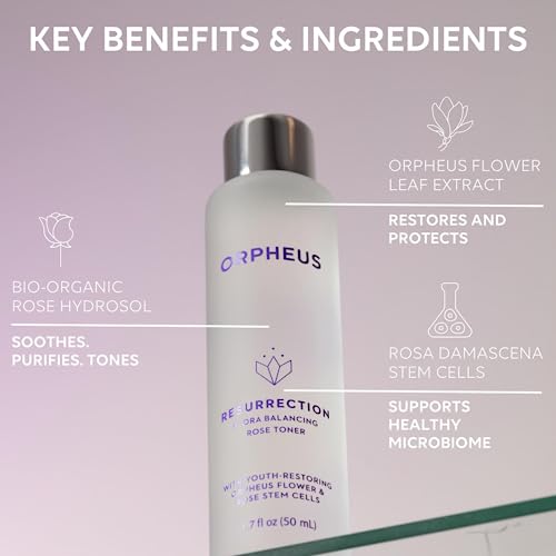 Rose-Water-Toner-for-Face-17-FL-Oz-50ml-Flora-Balancing-Face-Toner-Infused-with-Orpheus-Flower-Cell-Extract-and-Rosa-Damascena-Stem-Cells-Vegan-Cruelty-Free ORPHEUS Rose Water Toner for Face - 1.7 FL Oz. (50ml) - Flora Balancing Face Toner Infused with Orpheus Flower Cell Extract and Rosa Damascena Stem Cells | Vegan | Cruelty-Free - Image 4