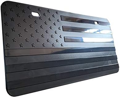 Embossed American Flag License Plate Premium Quality Thick Durable Novelty USA Patriotic