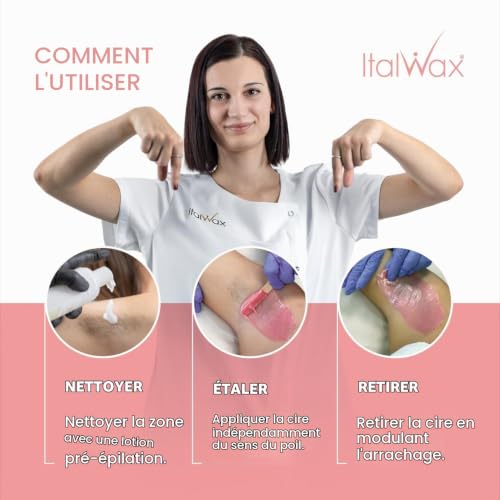 Italwax Top Line Pink Pearl – Cire Pelable en Perles 750g – Sans Colophane Idéale Peaux Sensibles – Épilation Professionnelle sans Bandes Maillot et Aisselles – Sans Parfum – vue 5