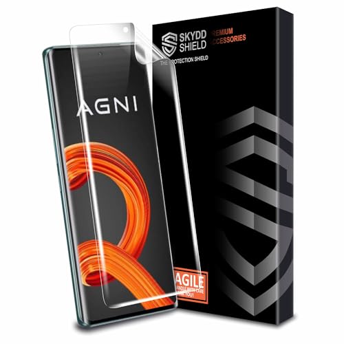 Image of Skyddshield TPU hydrogel Edge to Edge Screen Protector Guard For Lava Agni 2 (6.78 Inch) With Installation Kit | Fingerprint Compatible | Edge to Edge Coverage
