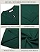 COOFANDY Mens Polo Sweater 3/4 Zip Pullover Fall Clothes Collared Dress Sweater Lightweight Green 3X-Large