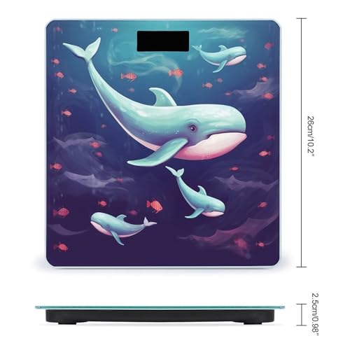 Báscula digital de baño con capacidad 400 lb y pantalla LCD miniatura 2
