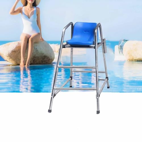 Silla de salvavidas para piscina de acero inoxidable 120 cm miniatura 1
