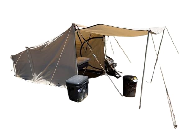 Carpa de lona algodón tratada ignífuga para 2 personas miniatura 1