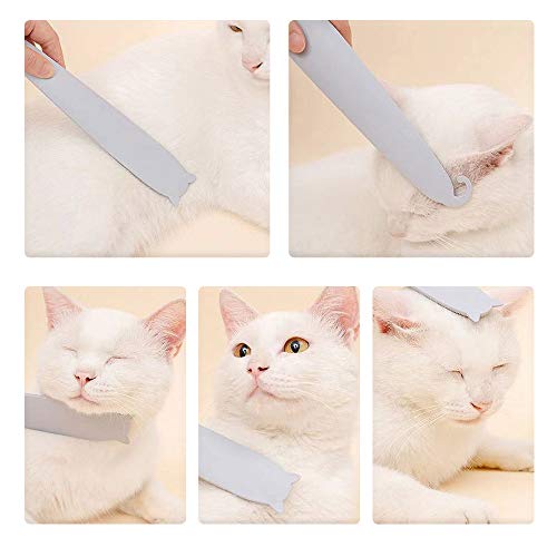 Nishore Escova de gato Pente de gato Escova de cuidado de gato Língua de gato Escova de cuidado de p