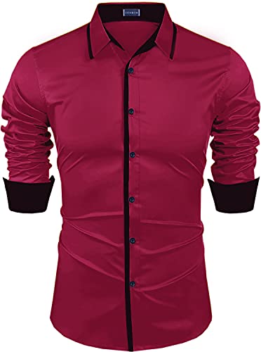 Image of Zombom Men's Regular Fit Cotton Blend Printed Full Sleeve Casual Shirts