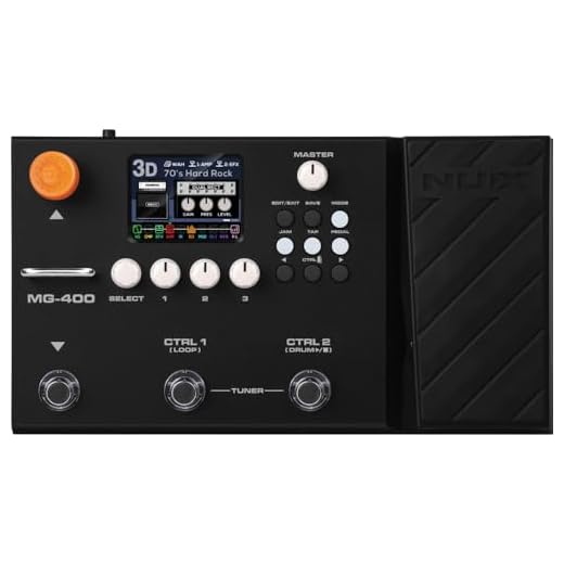 NUX Pedal Multi-FX para guitarra MG-400 con procesadores duales y ofrece modelos de alta definición y mayor flexibilidad. Efecto integrado