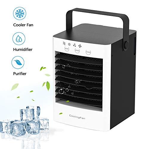 SOKOO Air Cooling Fan, Portable Air Conditioner Fan, Evaporative Mini Humidifier, Personal Space