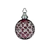 WATERFORD Annual 2013 Annual cased ball ornament ruby