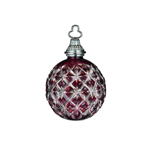 WATERFORD Annual 2013 Annual cased ball ornament ruby