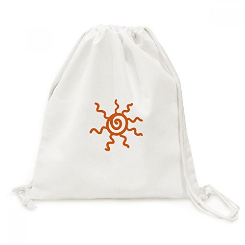 Sac à dos cordon peinture bleu soleil en toile idéal pour vos sorties shopping
