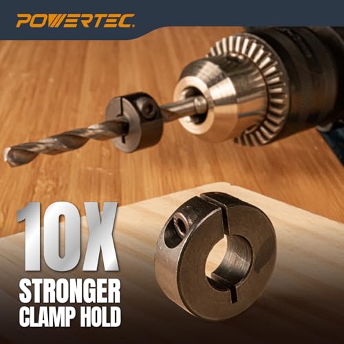 Image of POWERTEC 7-Piece Metric Drill Bit Stop Collar Set (71492V)