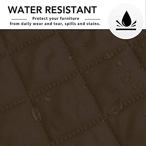 Image of Easy-Going Sofa Slipcover L Shape Sofa Cover Sectional Couch Cover Chaise Lounge Cover Reversible Sofa Cover Furniture Protector Cover for Pets Kids Children Dog Cat (Large,Coffee /Coffee)