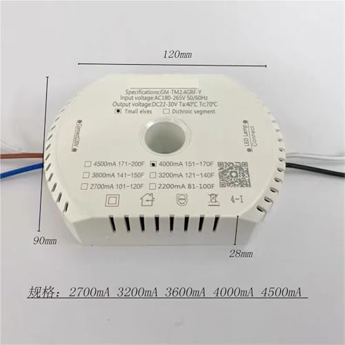 Alimentation ruban LED 8C7Bx2 22-30V réglable par télécommande et application