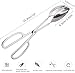 OPDENK 2-PACK Serving Tongs for Buffet Party Catering,Stainless Steel Thickening Food Tongs Salad/Cake/Bread Tongs Kitchen Salad Scissors (Silver)