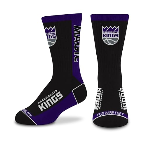 For Bare Feet NBA SACRAMENTO KINGS MVP Crew Sock Team Color YOUTH