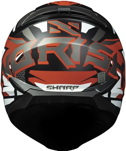 Capacete Masculino Norisk Razor Sharp Vermelho Moto Fechado (60)