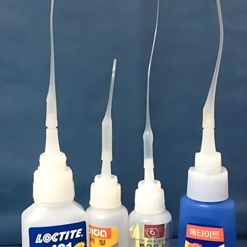 Image of SignMark Glue Extender 100 PCS Micro-Tips, Precision Micro CA Glue Tips for Bottles with Nozzle, Use for Hobby for Hobby, Crafting, Lab Dispensing