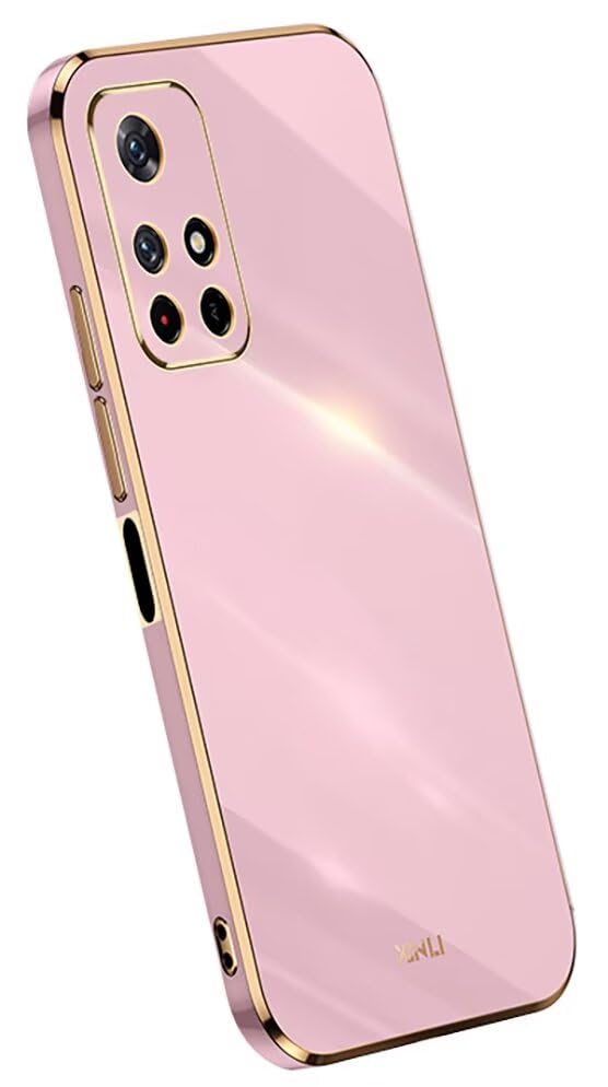 Custodia Topme In Silicone Per Redmi Note 14 Pro+ 5G | Cover Con Bordo Dorato Antiurto (Viola)