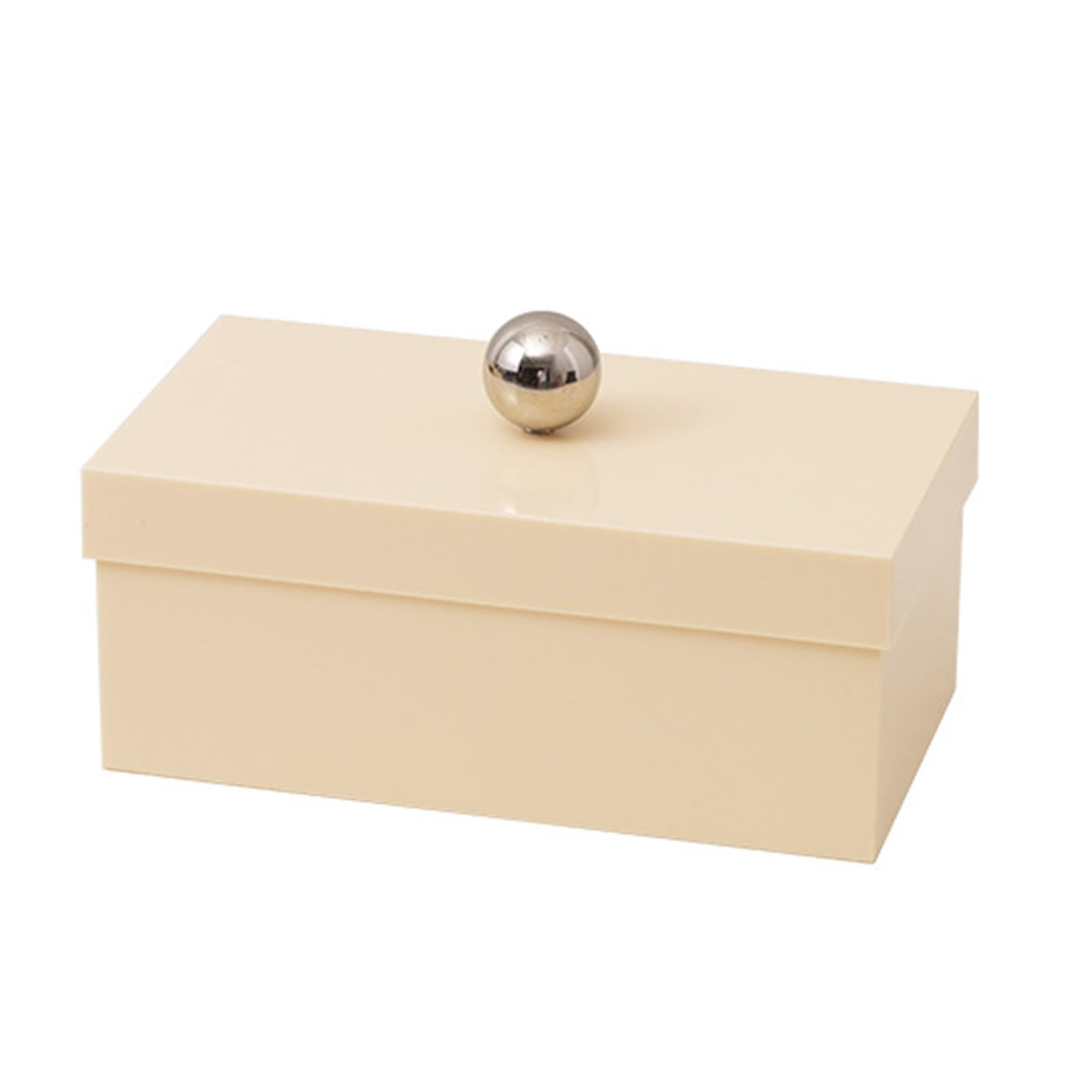 Buxuaaaa Stylish Ball Handle Lid Box Sturdy ABS Materials Organizers Box with Handle and Dustproof Ball Covers Storage Container