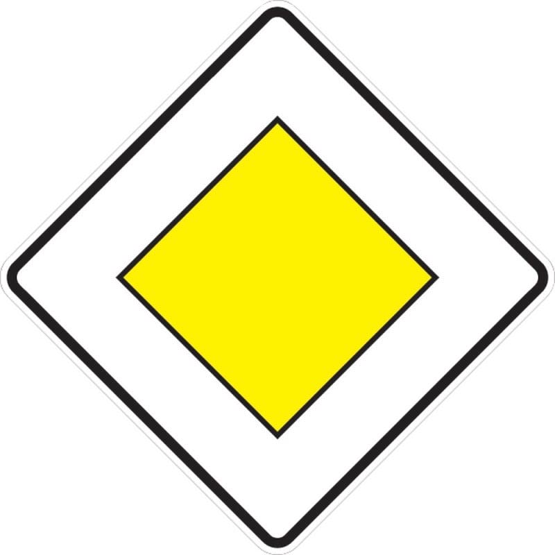 Format 4330816681107 - Vkz.306. 600X600Mm Vorfahrtstrañe