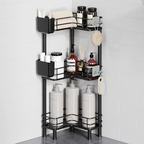 Orimade Rustproof 3 Tier Floor Standing Corner Shower Caddy