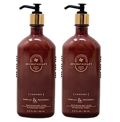 Aromatherapy Comfort Vanilla & Patchouli Moisturizing Body Lotion Duo Set - 6.5 Fl Oz / 192 Ml Each #TOP28