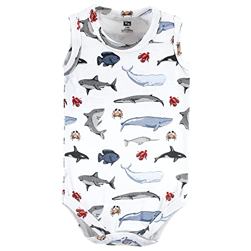 Image of Hudson Baby Unisex Baby Cotton Sleeveless Bodysuits