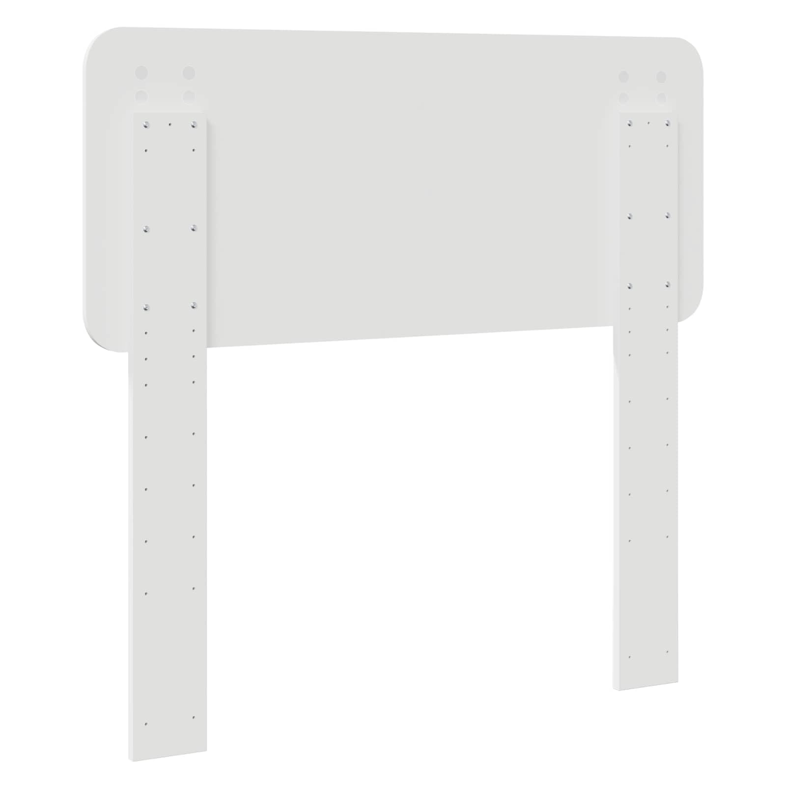 Testiera moderna bianca 80 cm, realizzata in robusto legno design minimalista per letti e camere da letto, facile da montare e curare