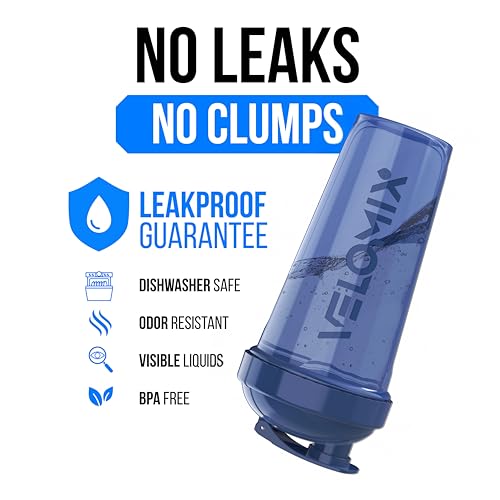 Image of VELOMIX -6 PACK- 28 oz Protein Shaker Bottle for Protein Mixes - 6x Wire Whisk | Leak Proof Shaker Cups for Protein Shakes | Protein Shaker Bottle Pack | Protein Shake Cup (Elemental Mix)